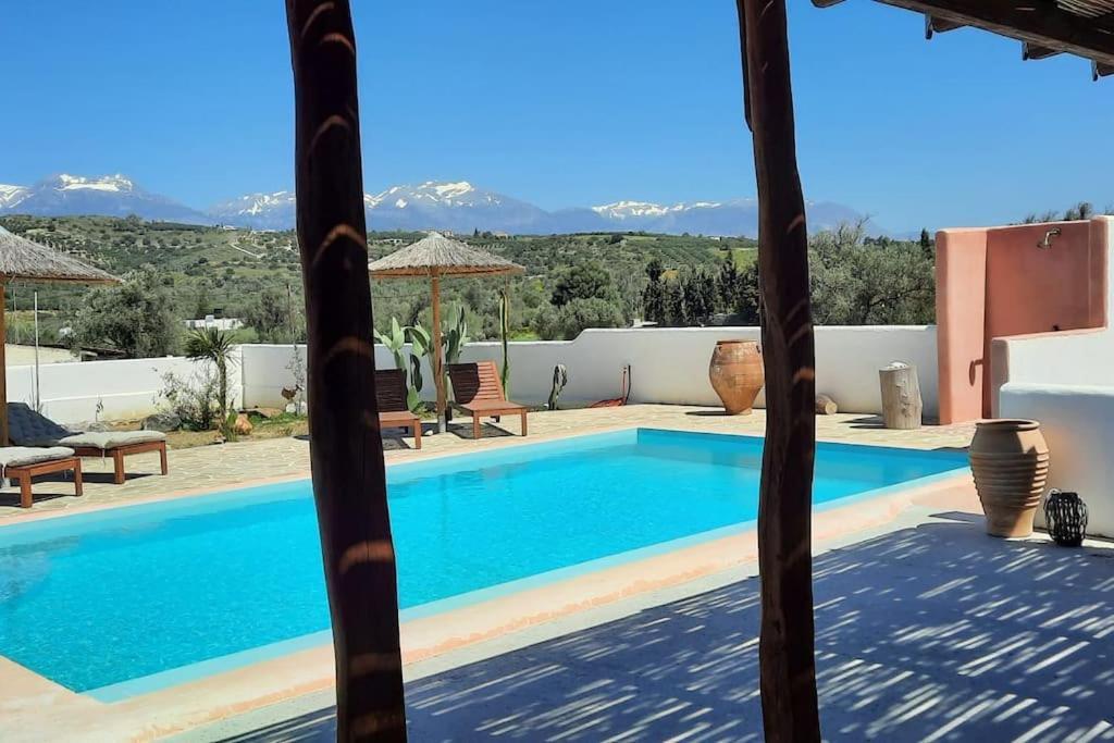Villa Louloudia Stylish Luxury Villa With Private Pool 皮特斯迪亚 外观 照片