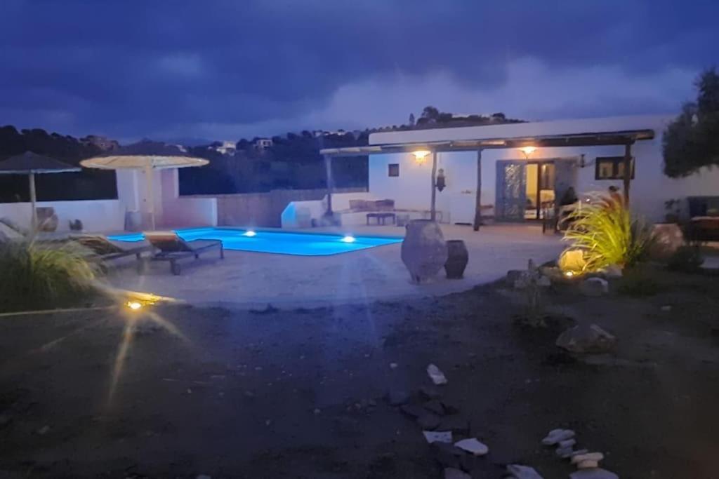 Villa Louloudia Stylish Luxury Villa With Private Pool 皮特斯迪亚 外观 照片